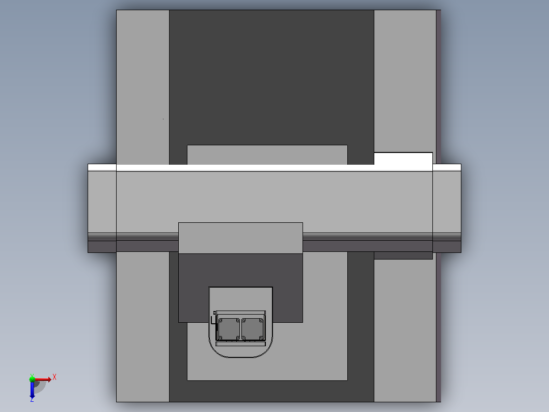三坐标测量仪三维俯视图