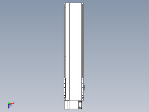 皮带直线轴半封闭可选导轨TPA-HNB-202D-140-L650-LP-Y-P75-N3俯视缩略图