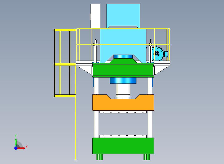 B15-机床600T油压机前视图