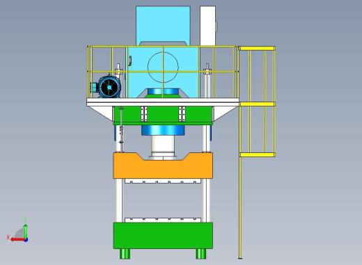 B15-机床600T油压机后视缩略图