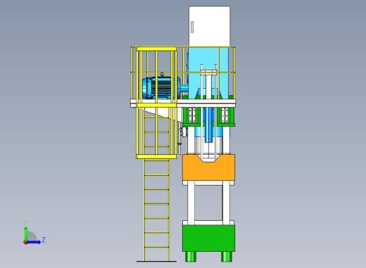 B15-机床600T油压机左视缩略图