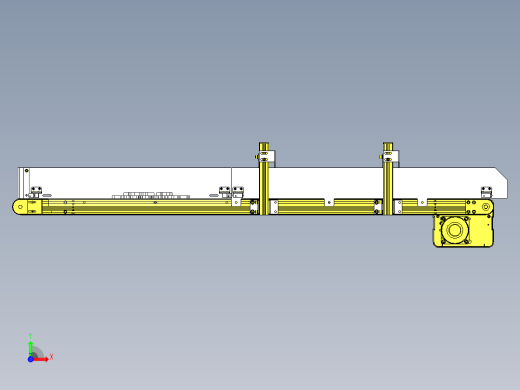 安装输送机上散装工件的拆分刷子右视缩略图