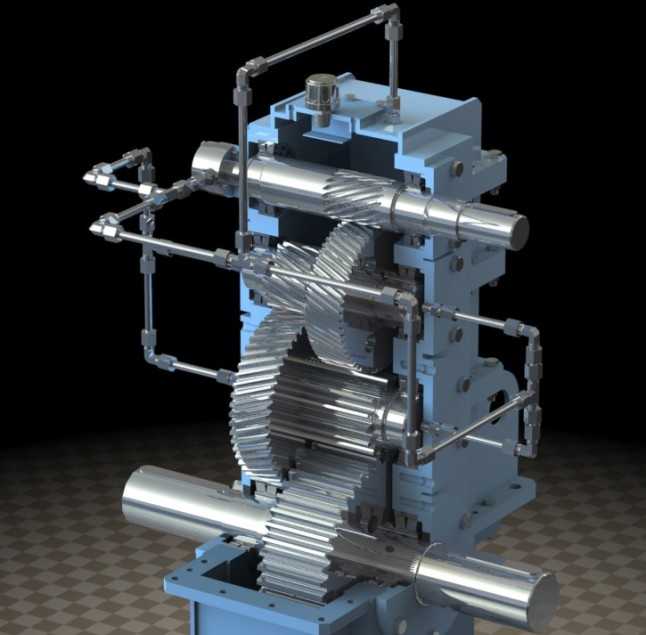 立式减速器（PROE设计）3D模型