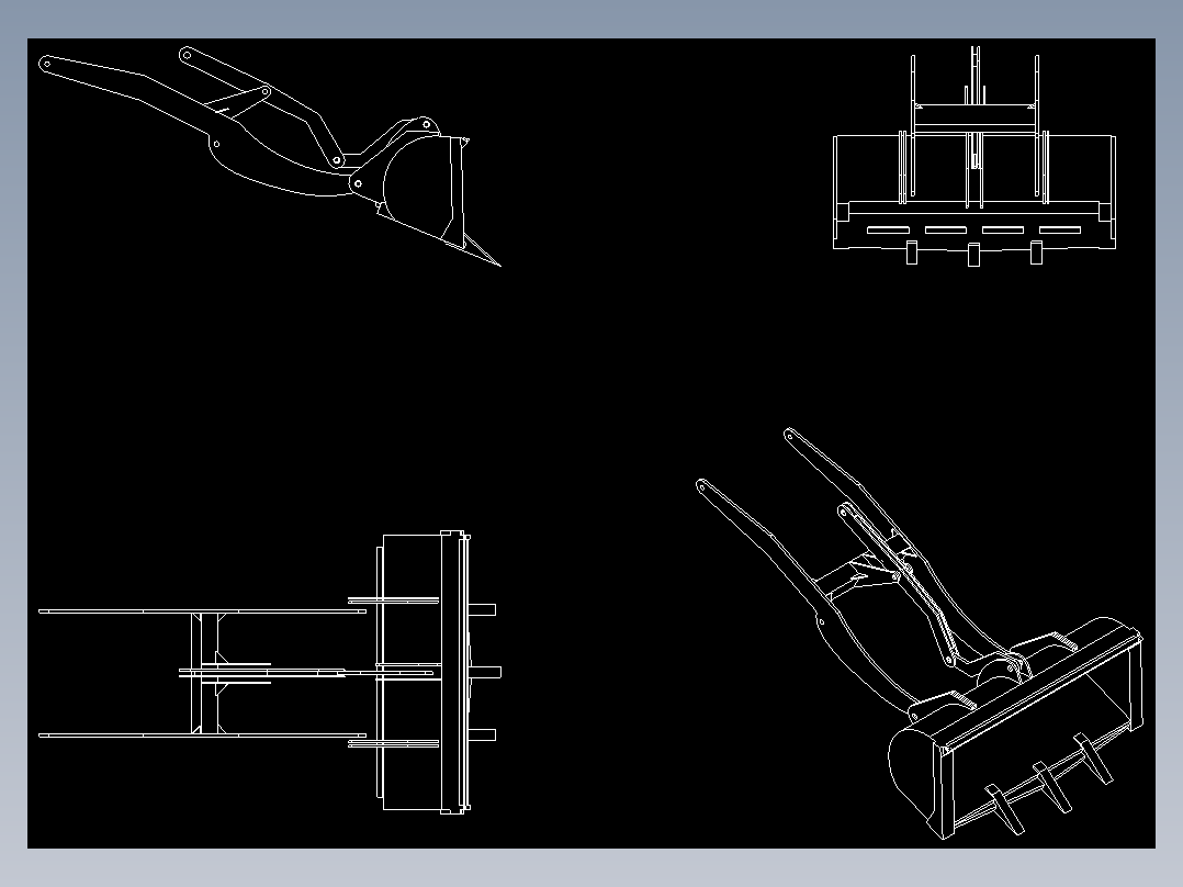 装载机举升机构装配图