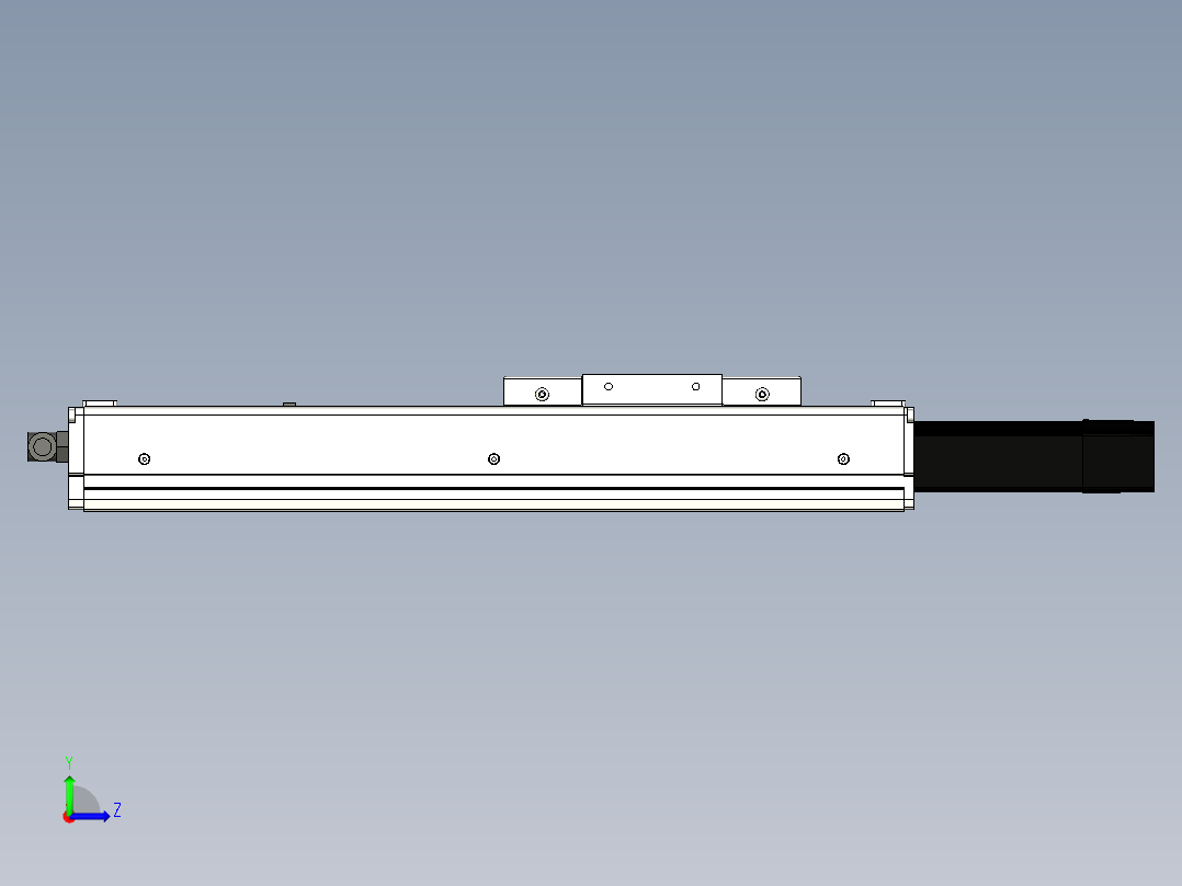 Toyo东佑达直线模组-ECH10-200-BC+煞車左视图
