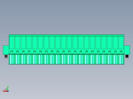DEGSON 2EDG（M） 系列 5.0mm 螺丝锁紧可插拔接线端子组-2EDGKAM-5.0-20P-14-00AH后视缩略图