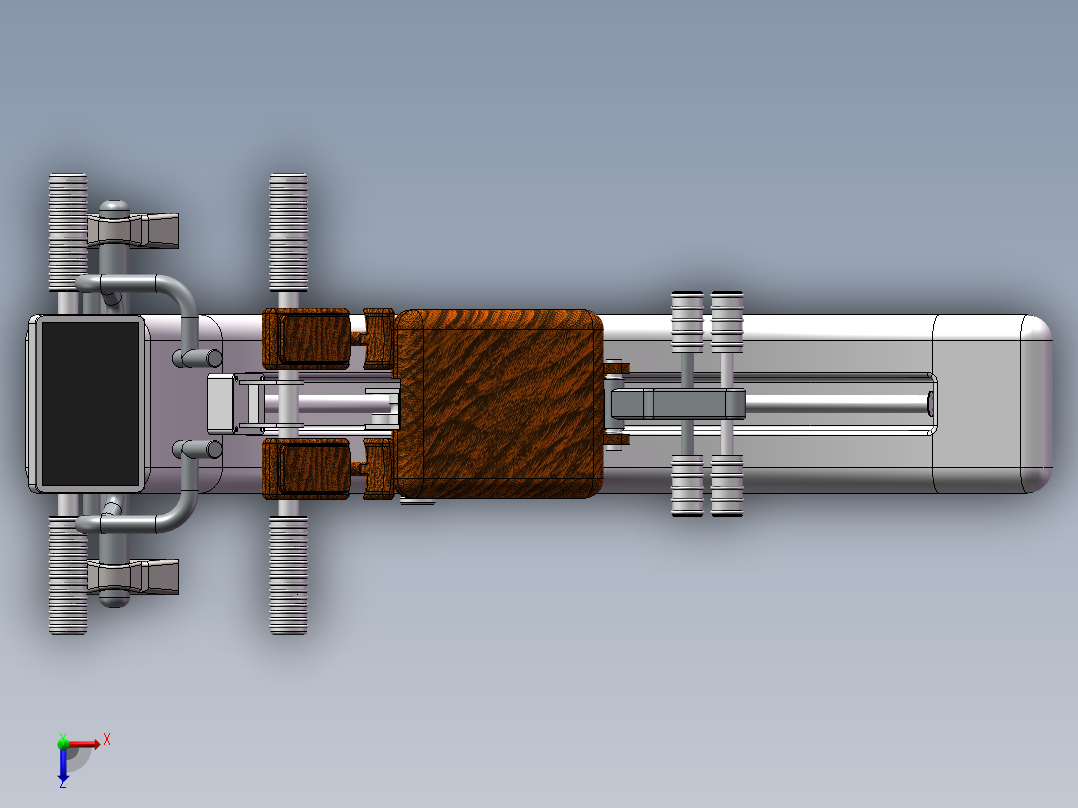 卷腹健身一体机俯视图