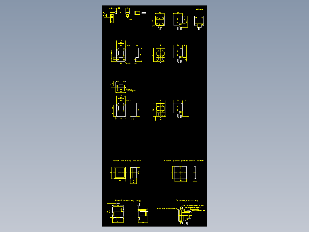 基恩士ap_40_cad_kc图纸模型