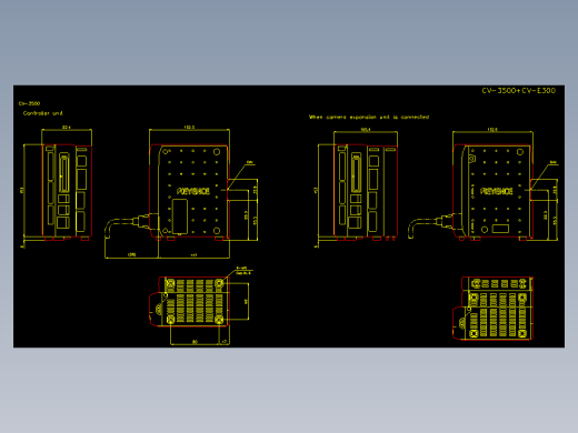 基恩士cv3000_cad_kc图纸模型