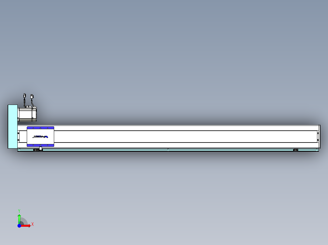 威洛博VC丝杆传动-无尘环境VC14-Lxx-C-S1500-BR-ZP75-C3前视图