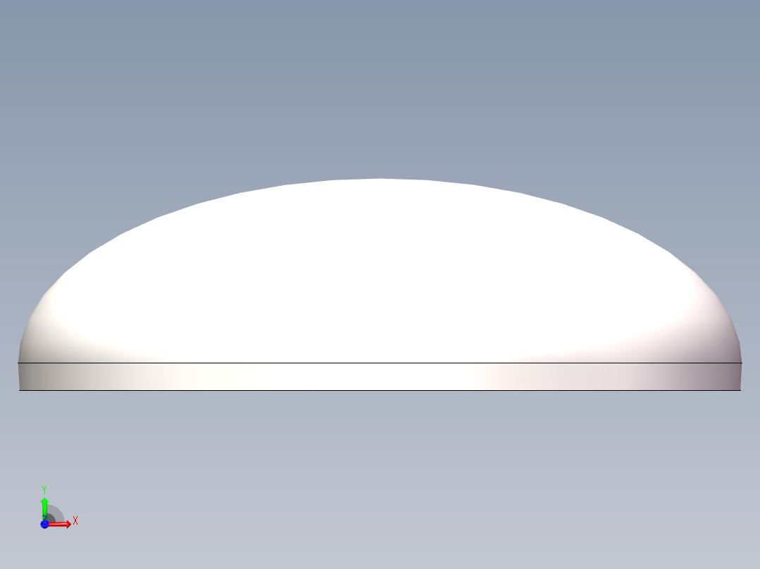 EHA椭圆形封头DN650前视图