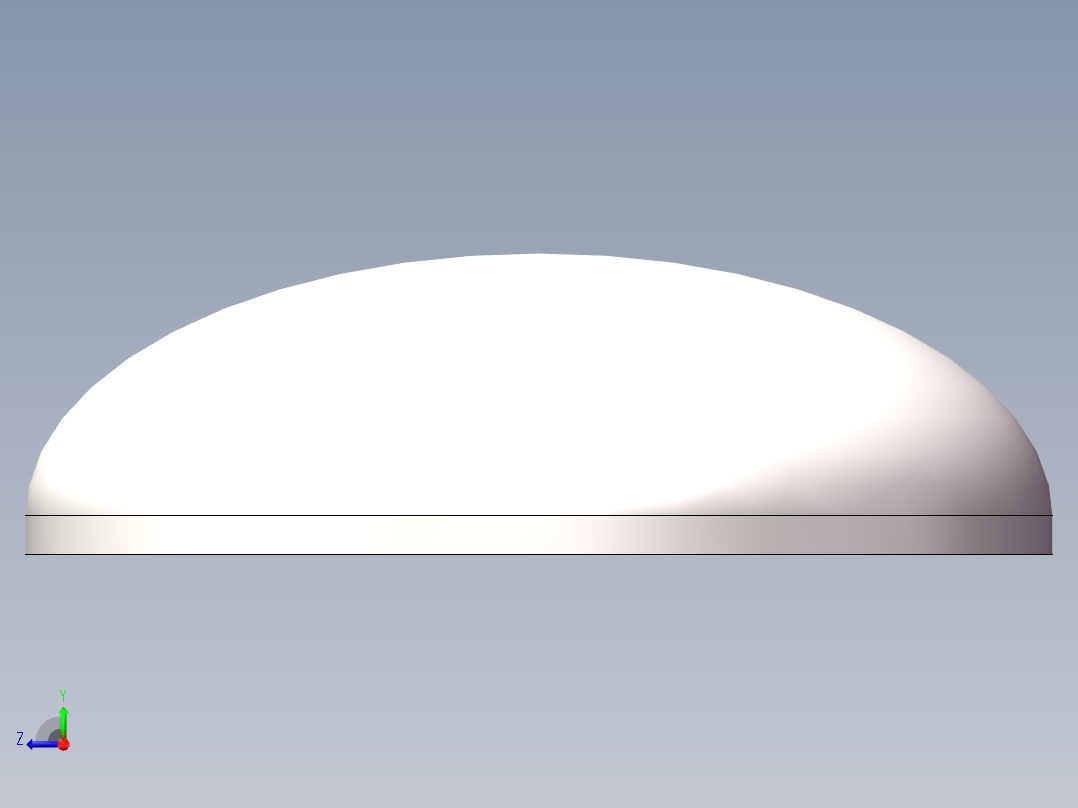 EHA椭圆形封头DN650右视图