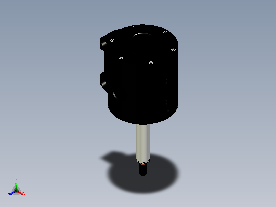 SCHUNK FDB-150浮动打磨头正等轴测图