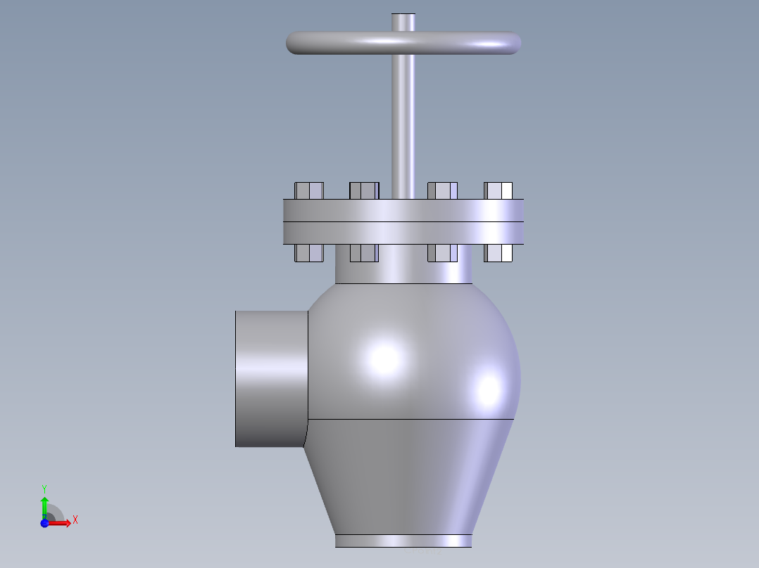 ngle valve (asme b16.34) bw - 150-2500前视图