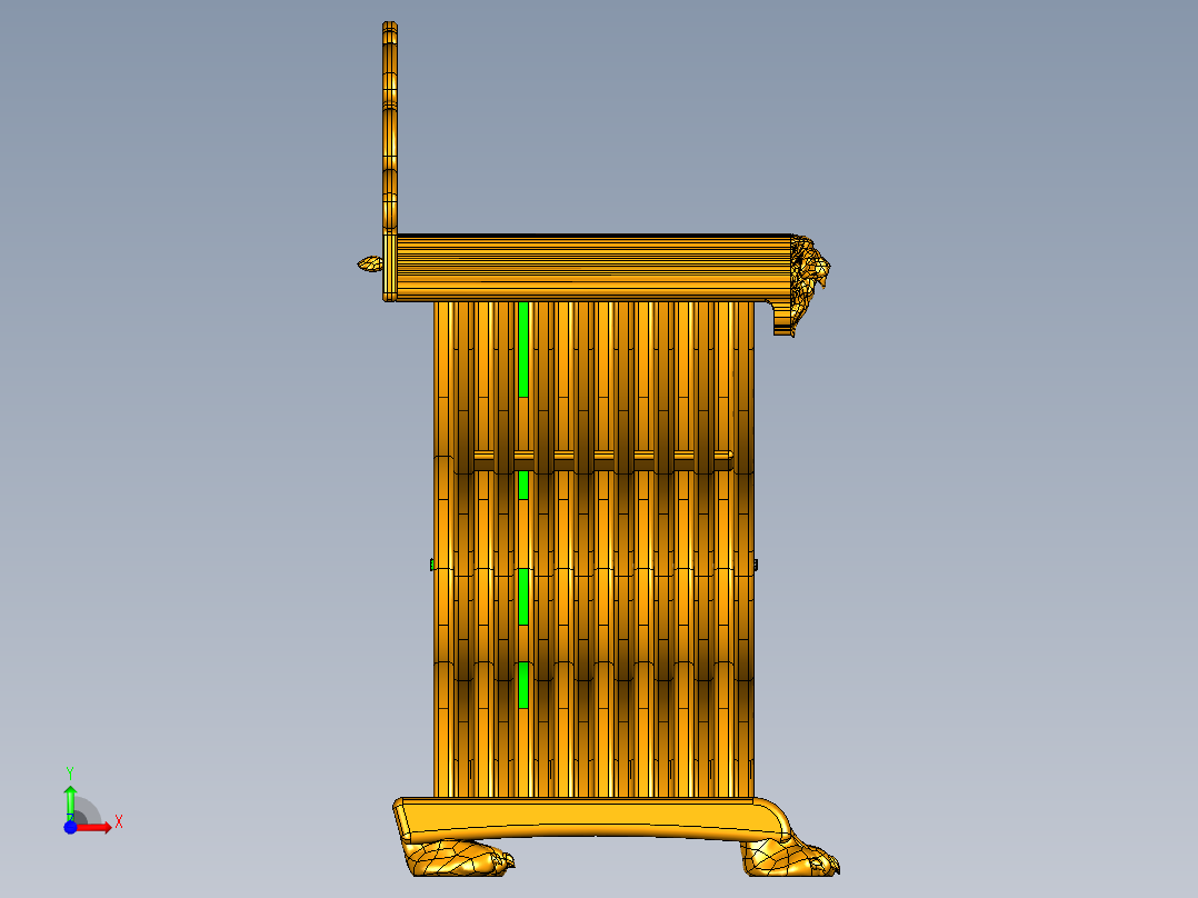萨沃纳罗拉折叠椅椅子前视图