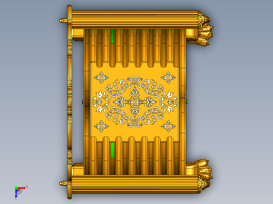 萨沃纳罗拉折叠椅椅子俯视图