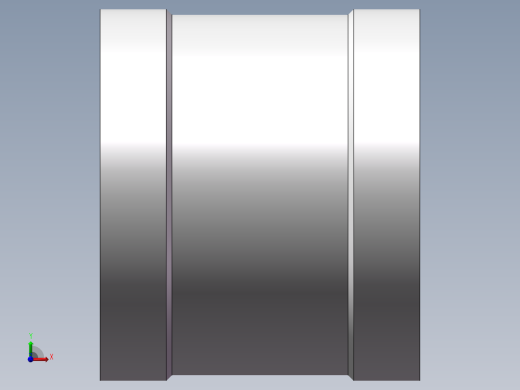 管箍-等径有边 DN50前视缩略图