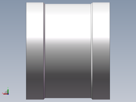 管箍-等径有边 DN50后视缩略图