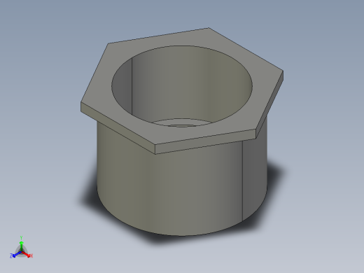 船舶管路系统SeaCor_ReducerBushing_SxSPIG_37J137292_2.5in x 2in正等轴测缩略图