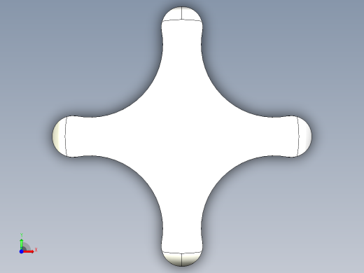 星型把手(鑄鋼)2462-3D多系列多零件图纸模型前视缩略图