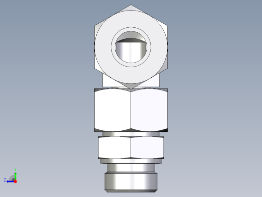 卡套式工业通用硬管接头EO_Assembled_adjustable_standpipe_elbow_EVW25SR71右视缩略图