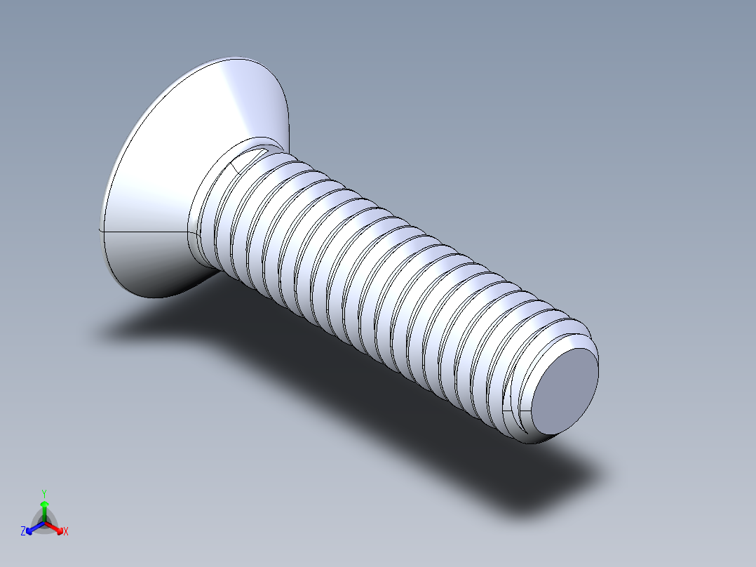 制沉头螺钉-M3_Countersunk_Screw_10