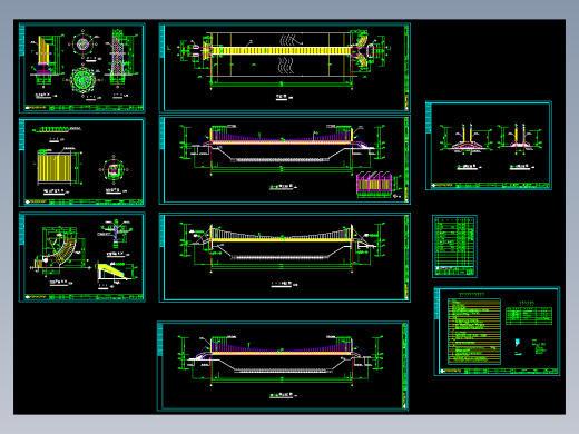 深圳坪地镇铁桥-66m人行悬索桥 铁桥7