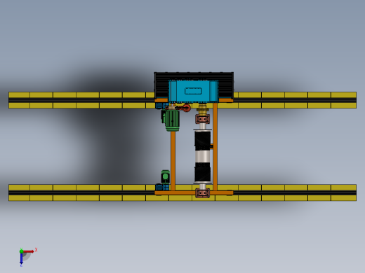 车间起重机天车sw23可编辑俯视缩略图