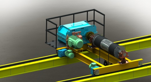 车间起重机天车sw23可编辑缩略图