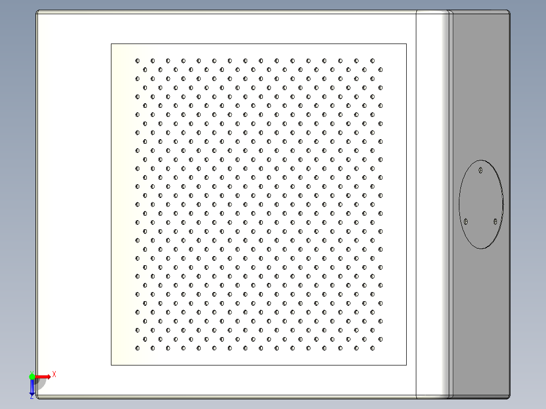 钣金盒子俯视图