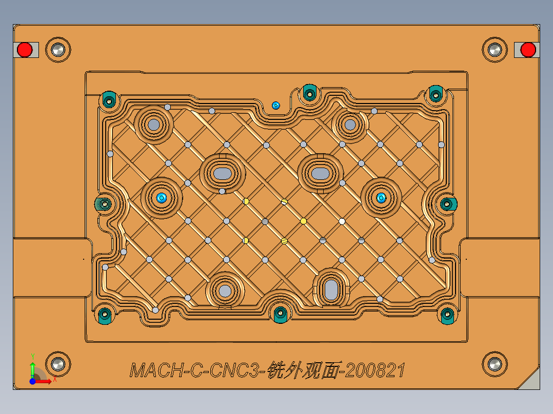 MACH-C笔记本CNC工装夹具三维模型-CNC3-铣外观面-200825前视图