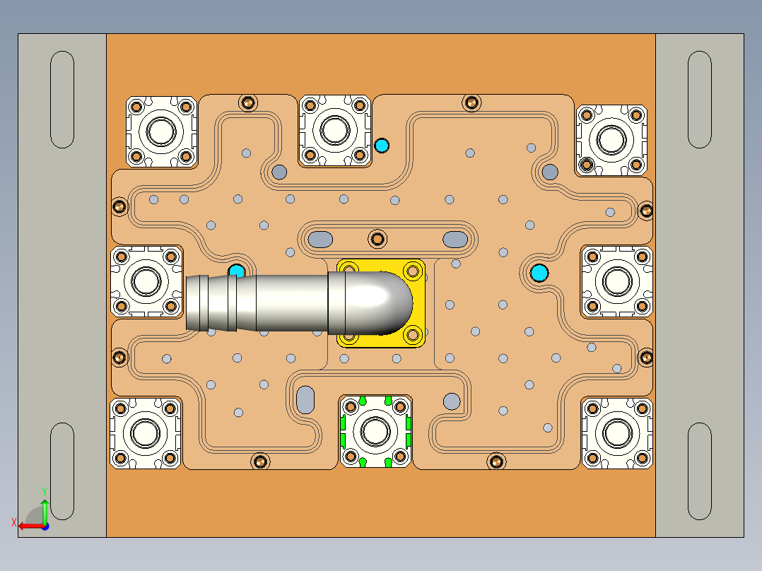 MACH-C笔记本CNC工装夹具三维模型-CNC3-铣外观面-200825后视图