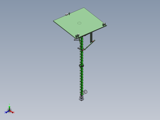 建筑用垂直运输机的设计正等轴测缩略图