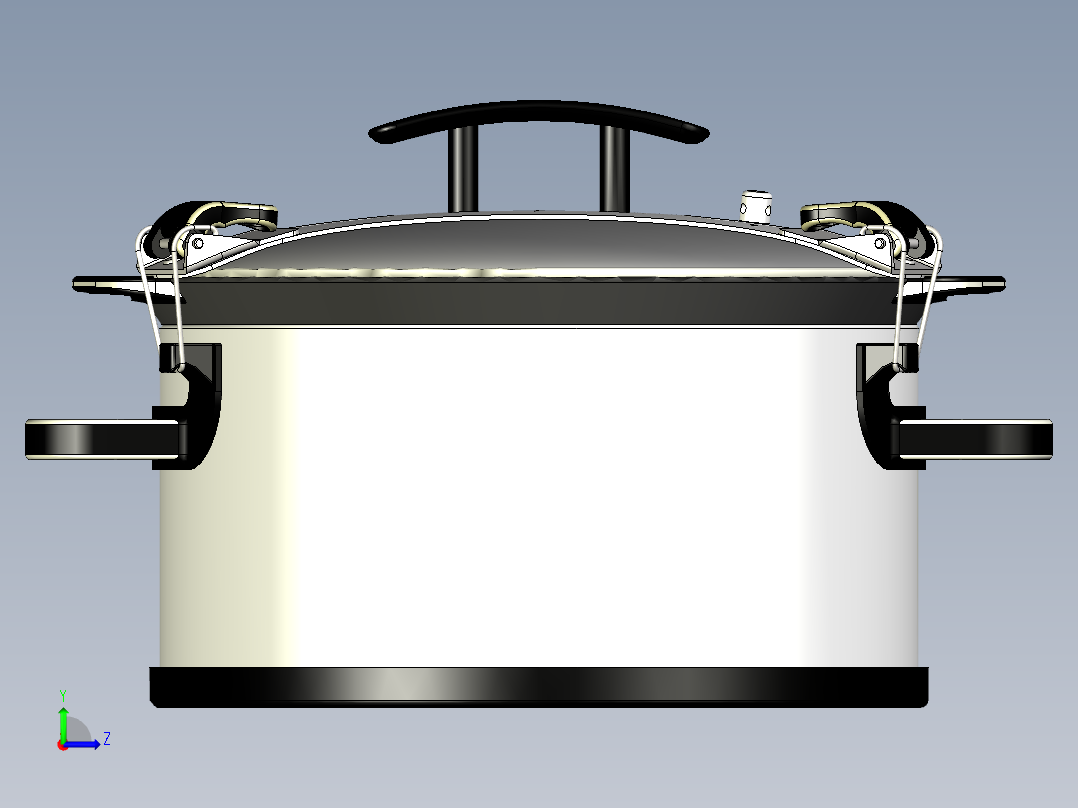 压力锅（高压锅）左视图