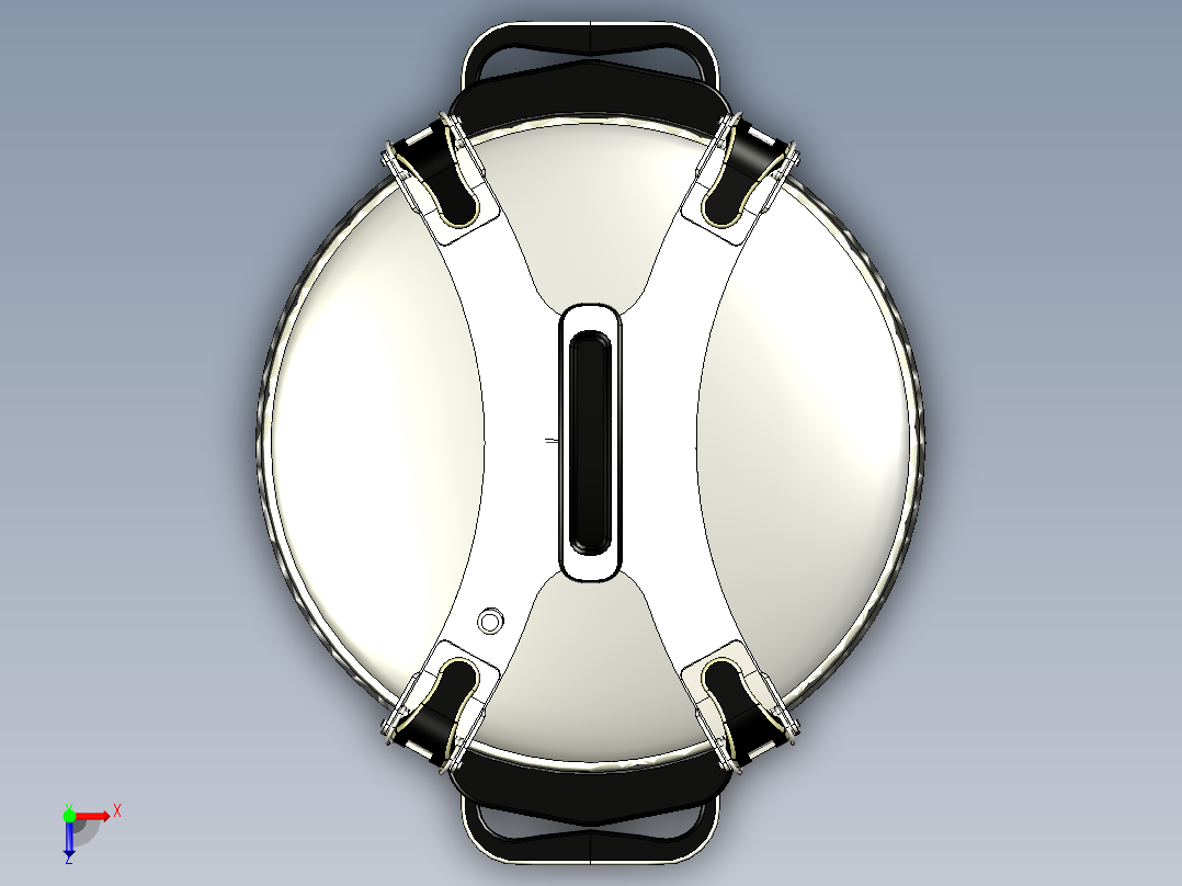 压力锅（高压锅）俯视图