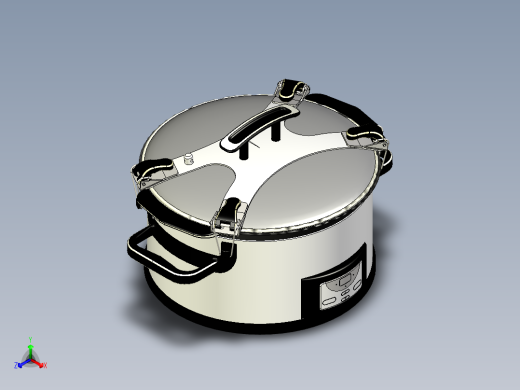 压力锅（高压锅）正等轴测缩略图