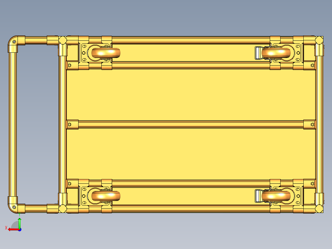 三代推车后视图