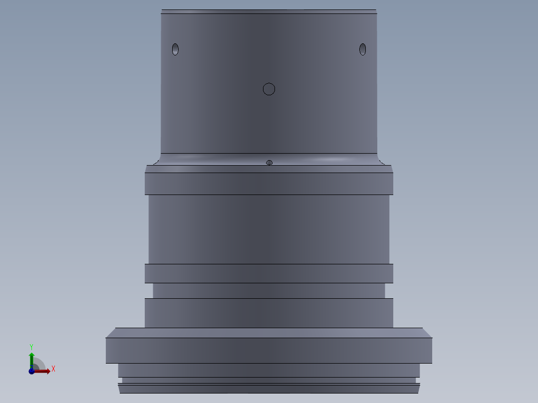 缸杆尺寸 80mm 的液压压盖主视图