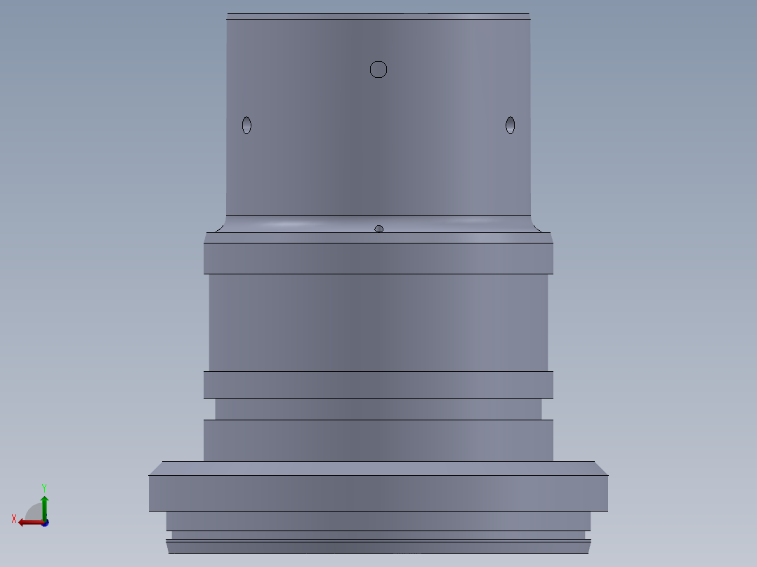 缸杆尺寸 80mm 的液压压盖后视图
