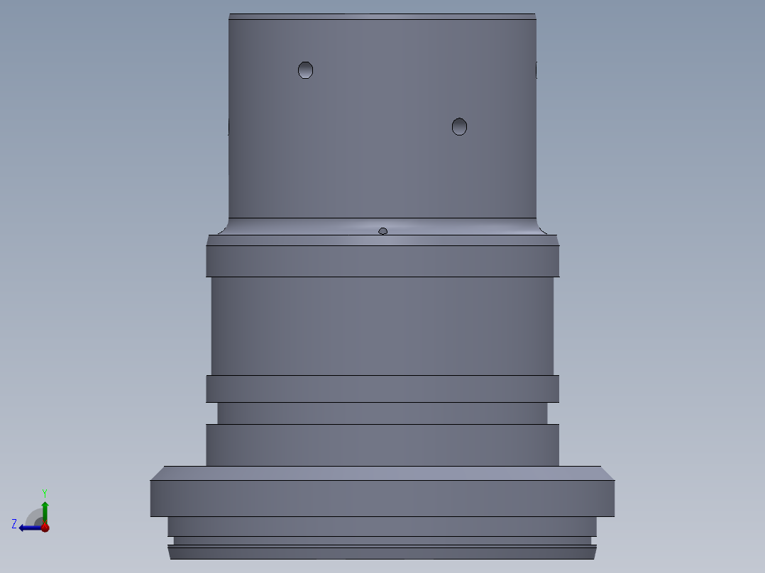 缸杆尺寸 80mm 的液压压盖右视图