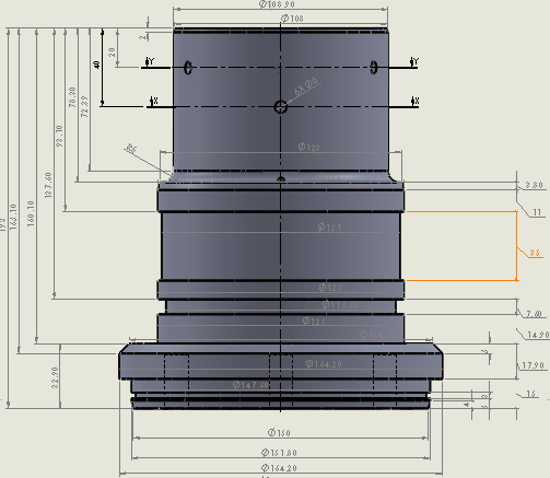 缸杆尺寸 80mm 的液压压盖
