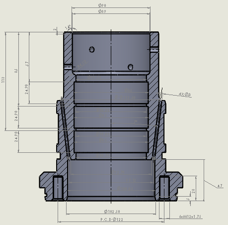 缸杆尺寸 80mm 的液压压盖