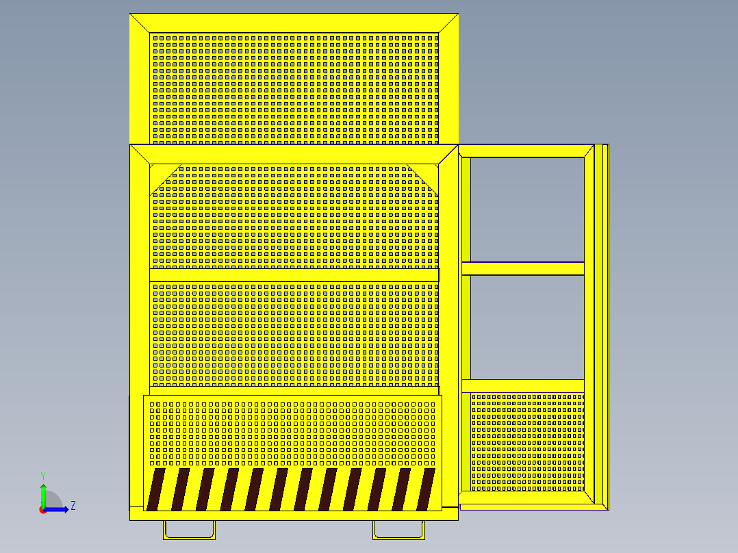 A2004642-叉车安全笼左视图