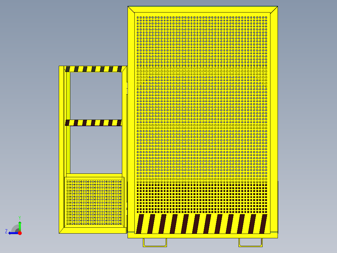 A2004642-叉车安全笼右视图
