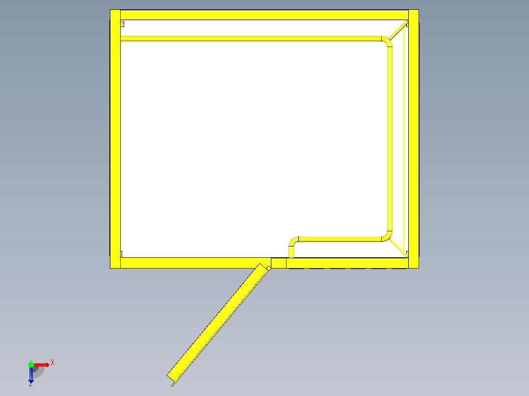 A2004642-叉车安全笼俯视图