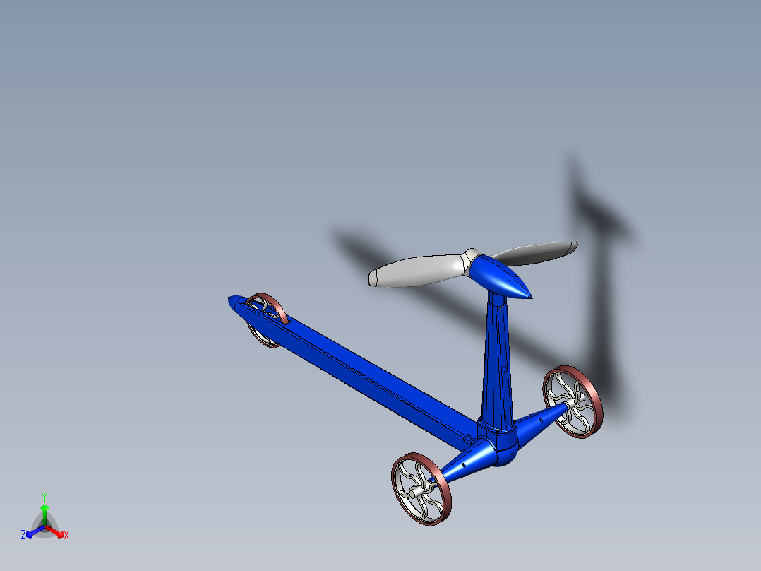 B2004366-风动力小车主视图