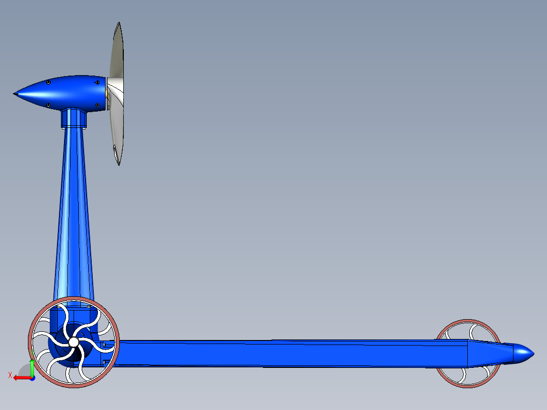 B2004366-风动力小车后视图