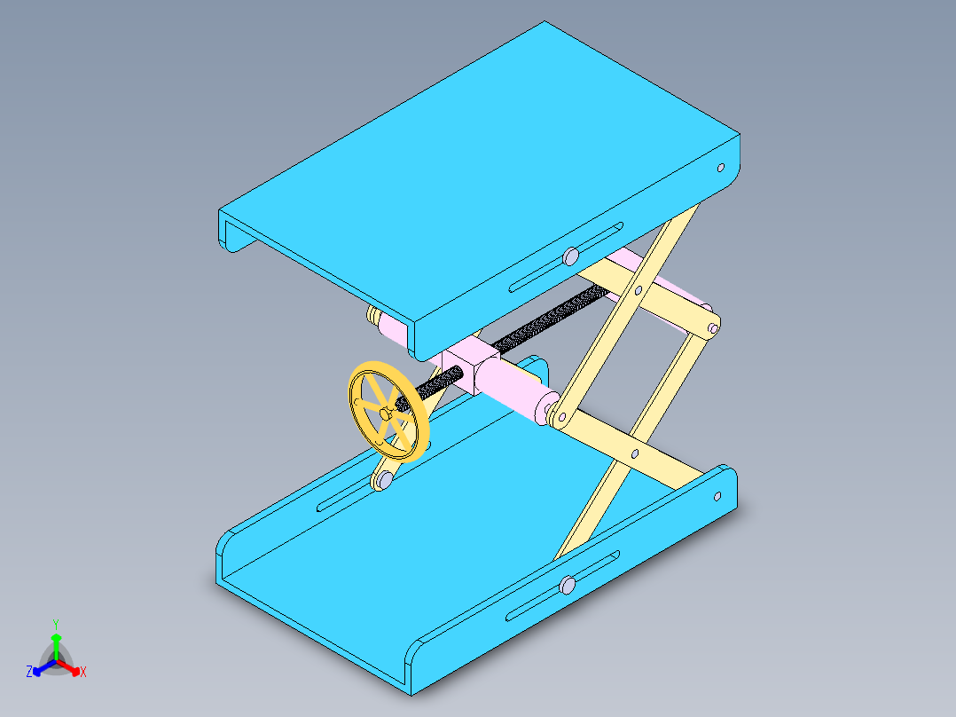 剪叉式升降机 、升降机(82)正等轴测图