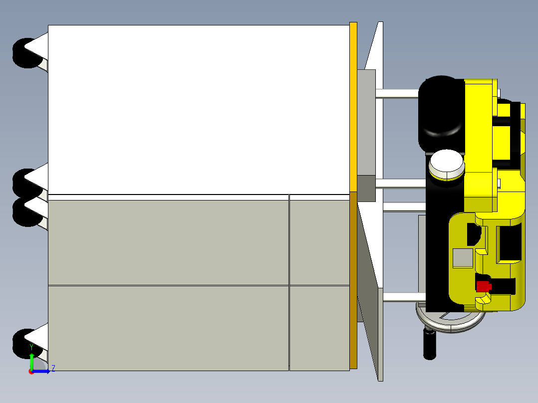 B2004514-12英寸木工刨床左视图