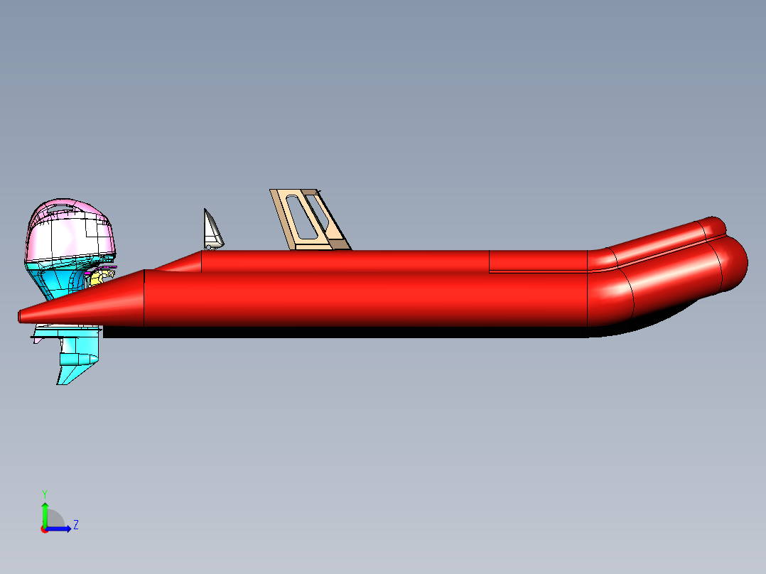 A2004400-RIB 风挡左视图